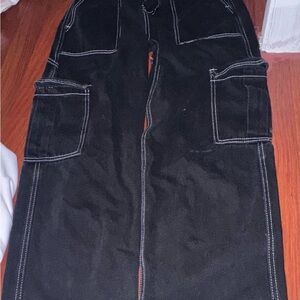 Fashion Nova Black Wide Leg Jeans